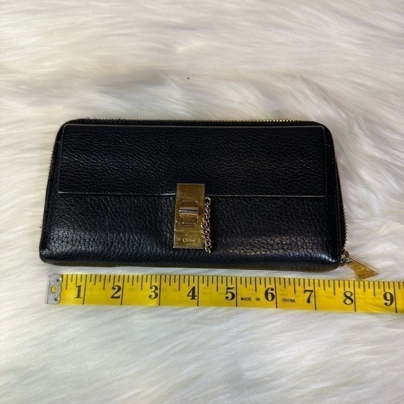 CHLOE portefeuille lambskin leather zip wallet - Picture 16 of 16